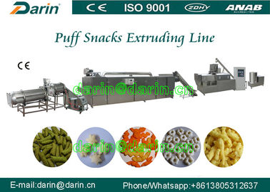 नाश्ते मकई पफ extruder मशीन / गेहूं, चावल के लिए फूला अनाज मशीन