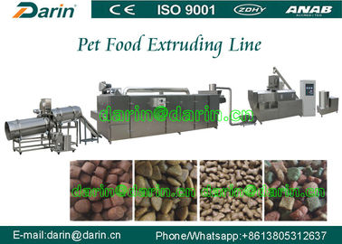 खाद्य पदार्थों फ़ीडस्टाफ़ दो स्क्रू extruder मशीन / कुत्ते खाद्य मशीनरी