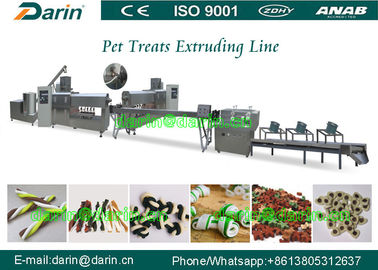 दंत चिकित्सा देखभाल मुड़ पीईटी स्नैक कुत्ता खाद्य निर्माता मशीन 145 किलोवाट 100 किलोग्राम / घंटा