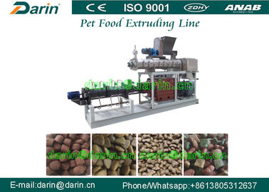 स्वचालित खाद्य Extruder मशीन उच्च तकनीक 150kg / घंटा सूखी पालतू भोजन के लिए