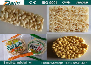 खाद्य ग्रेड पफेड चावल अनाज बार बनाने की मशीन 100 ~ 200 किलो प्रति घंटे