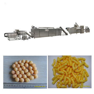 SS304 पनीर / मकई पफ नाश्ते extruder खाद्य उत्पादन लाइन / मशीनरी