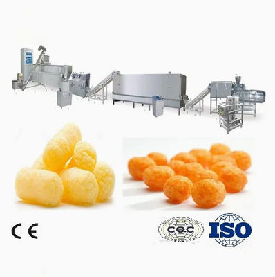 बड़ी क्षमता मकई पफ Extruder मशीन, डबल स्क्रू extruder मशीन