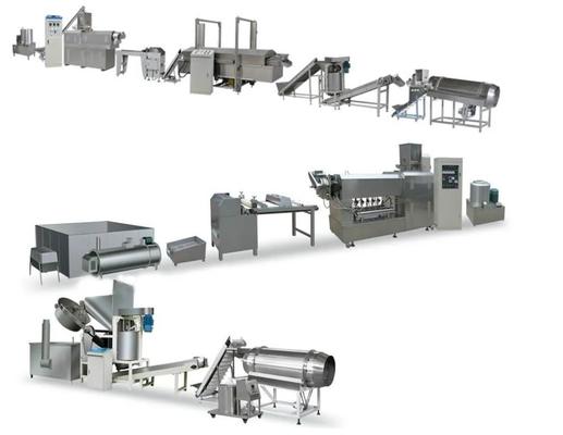 एकल स्क्रू खाद्य एक्सट्रूज़न उपकरण के लिए 3 डी आटा Bugles चिप्स बनाना