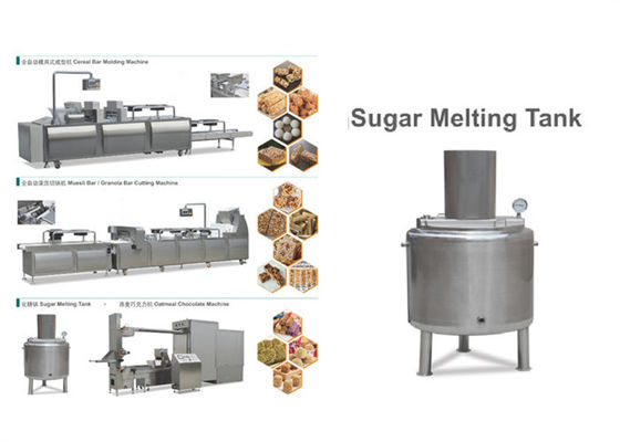 पफेड चावल केक मशीन 300 ~ 500 किलो प्रति घंटे क्षमता 2017 सीमेंस टच स्क्रीन