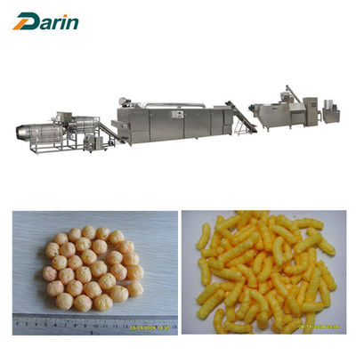 SS304 पनीर / मकई पफ नाश्ते extruder खाद्य उत्पादन लाइन / मशीनरी