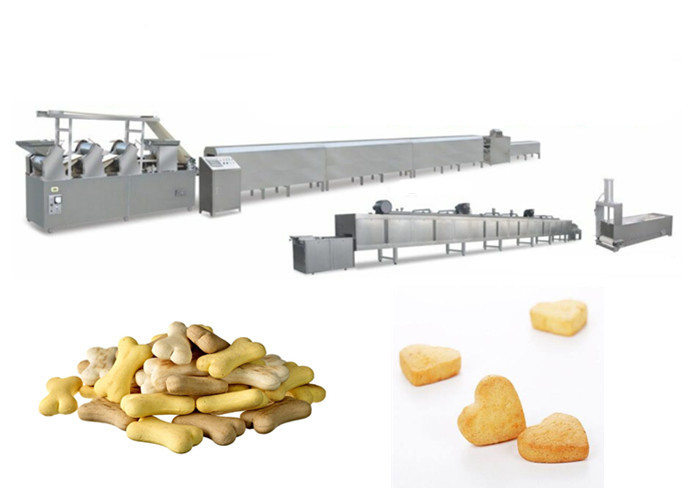 पालतू बिस्कुट बनाने के लिए हाई स्पीड 1000kg/8hr डॉग फूड बनाने की मशीन