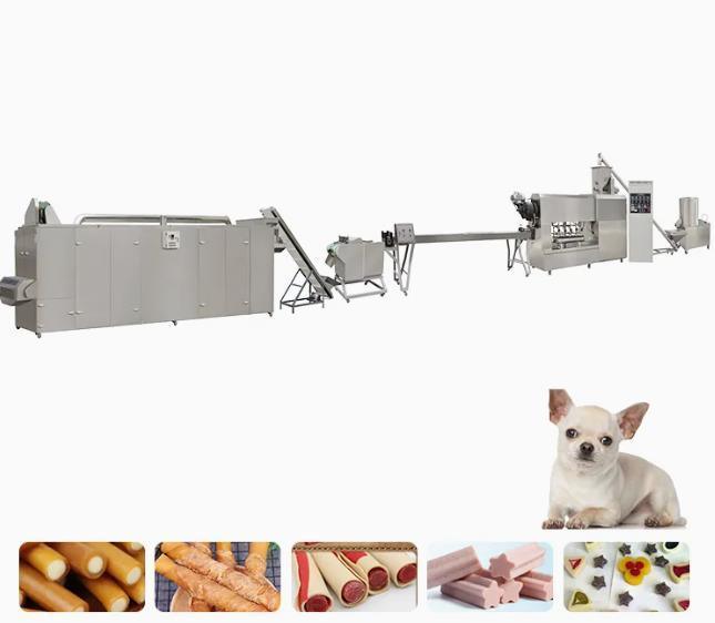 एकल पेंच 250 किलो / घंटा 35KW पालतू पशु उपचार मशीन