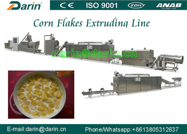 नाश्ता अनाज और मकई का फ्लेक्स उत्पादन लाइन / पफ स्नैक Extruder मशीन