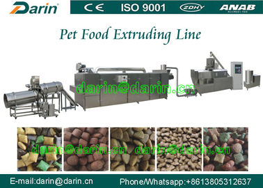 कुत्ते / पक्षी / मछली पालतू पालतू खाद्य Extruder उत्पादन लाइन 800-1000 किलो / घंटा 200kw