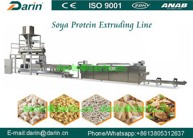 वनस्पति प्रोटीन खाद्य उत्पादन लाइन मशीन / फाइबर सोया नाग्स extruder