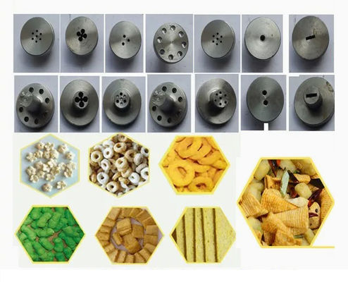 कॉर्न पफ स्नैक्स एक्सट्रूडर मशीन 304 स्टेनलेस स्टील सीई प्रमाणन के साथ