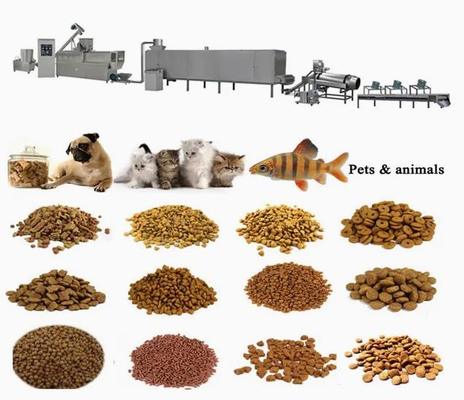 डीजीपी 65 स्वचालित स्टेनलेस स्टील कुत्ता भोजन extruding मशीन / सूखी पालतू भोजन प्रसंस्करण लाइन