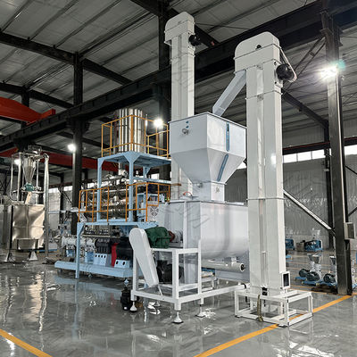 पालतू कुत्ते मछली स्नैक उत्पादन लाइन के लिए ट्विन स्क्रू एक्सट्रूडर मशीन