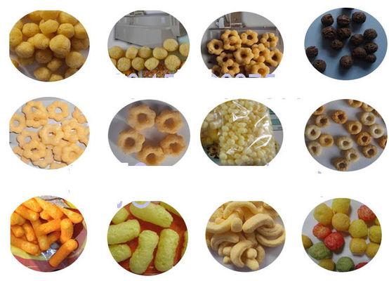 SS304 मकई पफ स्नैक मशीन खाद्य Extruding मशीन