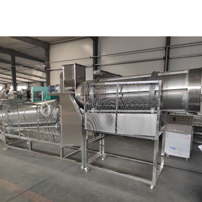 मकई पफ स्नैक फूड एक्सट्रूडर मशीन डबल स्क्रू स्टेनलेस स्टील