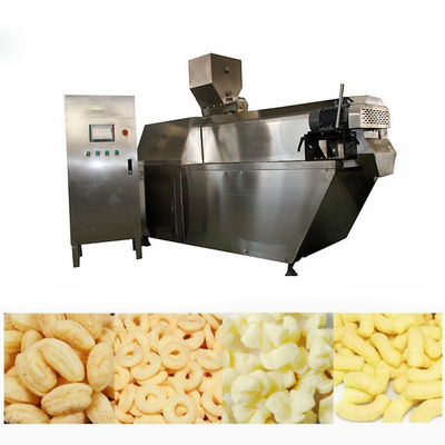 प्याज की अंगूठी / कोर भरा हुआ भोजन के लिए मकई चावल गेहूं खाद्य Extruder पफ स्नैक मशीन