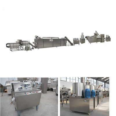 टिकाऊ पफ स्नैक एक्सट्रूडर फूड / कॉर्न पफ स्नैक्स बनाना लाइन कम शोर