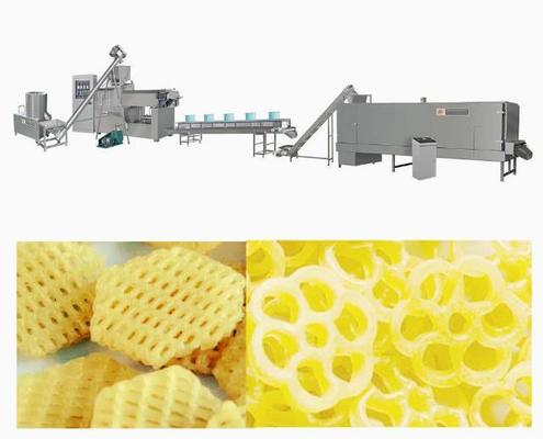 स्वत: फूफा हुआ खाद्य बनाने की मशीन / अनाज बुलेटिंग मशीन / फूफ स्नैक Extruder मशीन