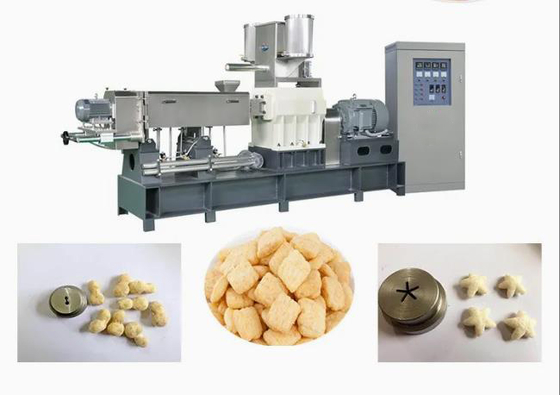 पूरी तरह से स्वचालित मकई पफ कॉर्न Extruder मशीन / आलू के चिप्स मेकर मशीन
