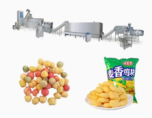 स्टेनलेस स्टील 304 स्वचालित कॉर्न पफ मशीन 100-150 किलोग्राम प्रति घंटे के साथ