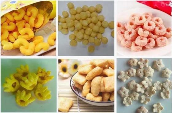 स्टेनलेस स्टील 304 स्वचालित कॉर्न पफ मशीन 100-150 किलोग्राम प्रति घंटे के साथ