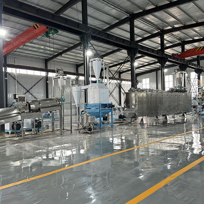 कुत्ते के पोषण के लिए एक्सट्रूज़न 90kw सुखाने की फ्लेवरिंग प्रोसेसिंग लाइन