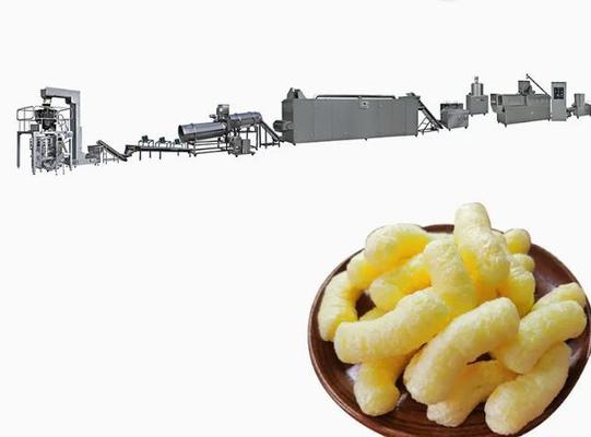 कम खपत नाश्ता खाद्य पफ Extruder मशीन / पफ मेकर मशीन