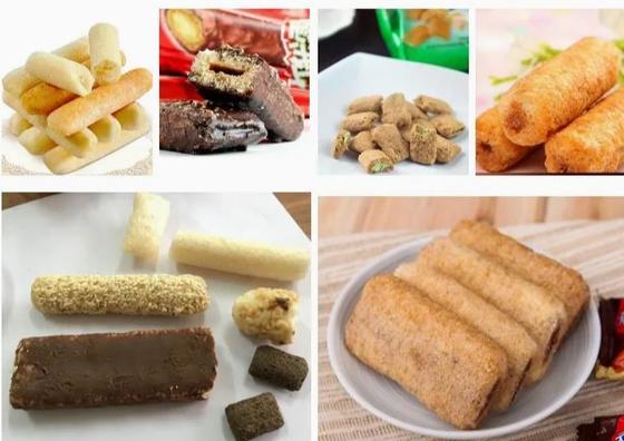 खत्म मिश्रण, extruding, आकार देने के साथ पफ मकई नाश्ता खाद्य प्रसंस्करण लाइन