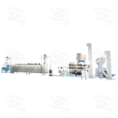 निरंतर स्वचालित पालतू खाद्य Extruder फ्लोटिंग मछली फ़ीड Extruder मशीन डबल स्क्रू के साथ