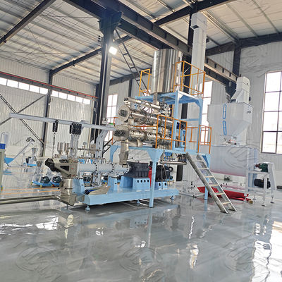 सीई के साथ जर्मन मोटर सूखी पालतू मछली खाद्य Extruder मशीन / प्रसंस्करण लाइन अनुमोदित