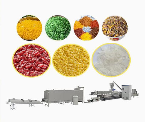 नाश्ते खाद्य Extruder मशीन / कृत्रिम राइस Extruding रेखा CE के साथ