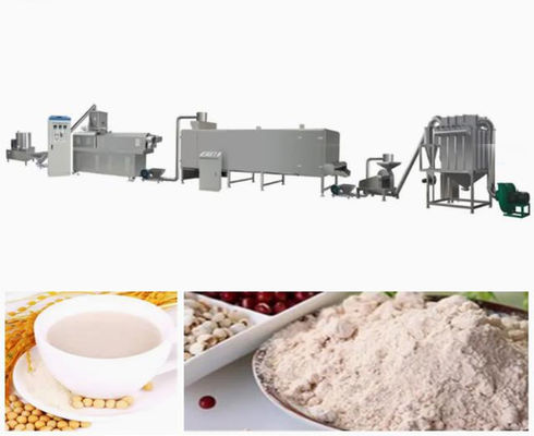चावल तिल पोषण पाउडर स्वचालित भोजन बनाने की मशीन, जुड़वां पेंच extruder