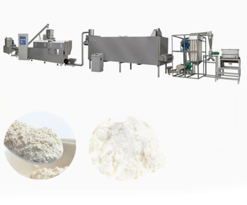 जुड़वां पेंच extruding पोषण पाउडर खाद्य Extruder मशीन 200-250kg / घंटे