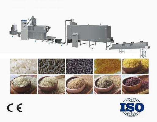 खाद्य Extruder मशीन / पूर्ण ऑटो कृत्रिम पोषण चावल उत्पादन लाइन