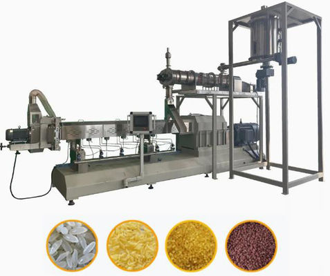 खाद्य Extruder मशीन / पूर्ण ऑटो कृत्रिम पोषण चावल उत्पादन लाइन