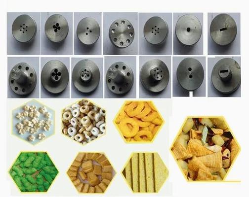 अंग्रेजी संस्करण SUS304 स्नैक Extruder मशीन Continuou स्वचालित
