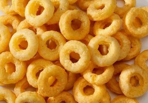 कस्टम 3डी पेलेट स्नैक फूड बनाने की मशीन 200-260kg/H ट्रायंगल राउंड ट्यूब प्याज रिंग