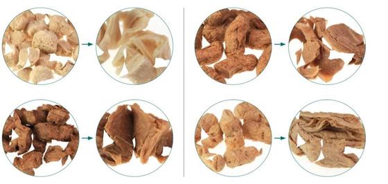 नाश्ता अनाज सोया Extruder मशीन 120 किग्रा / एच, 500 किग्रा / एच, 1 टन / एच