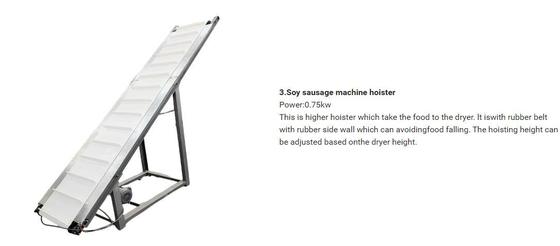 सोया प्रोटीन / बनावट वाले सोया प्रोटीन के लिए निरंतर और स्वचालित सोया Extruder मशीन