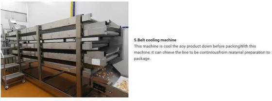 सोया प्रोटीन / बनावट वाले सोया प्रोटीन के लिए निरंतर और स्वचालित सोया Extruder मशीन