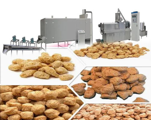 स्वचालित सोया Extruder मशीन / प्रोटीन खाद्य उत्पादन लाइन