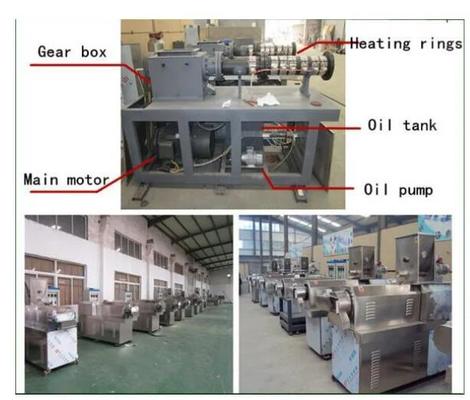 सोया अलग प्रोटीन के लिए स्टेनलेस स्टील सोया Extruder मशीन