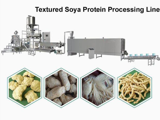 ढीला बनावट सोया Extruder मशीन, मकई पफ बनाने की मशीन