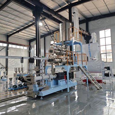 स्टेनलेस स्टील स्वचालित पालतू खाद्य Extruder मशीन / सूखी पालतू खाद्य मशीन