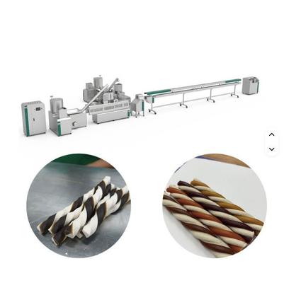 डॉग स्नैक्स पेट फ़ूड मैन्युफैक्चरिंग इक्विपमेंट / पेट ट्रीट एक्सट्रूडर लाइन