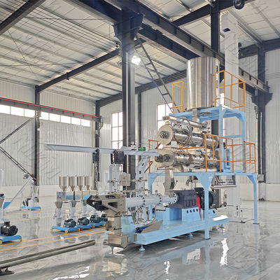 स्टेनलेस स्टील 304 कुत्ते मछली बिल्ली पालतू खाद्य Extruder प्रसंस्करण लाइन