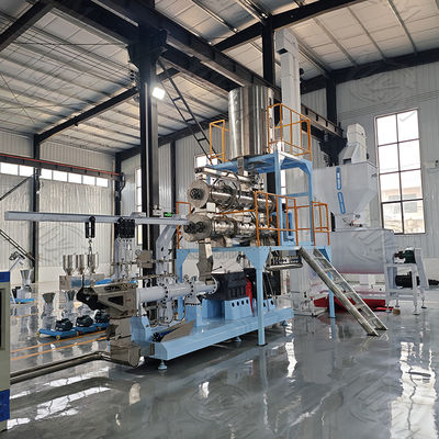 2 टन/घंटा फ्लोटिंग फिश फीड उत्पादन लाइन सीमेंस पीएलसी कोलट्रोलर