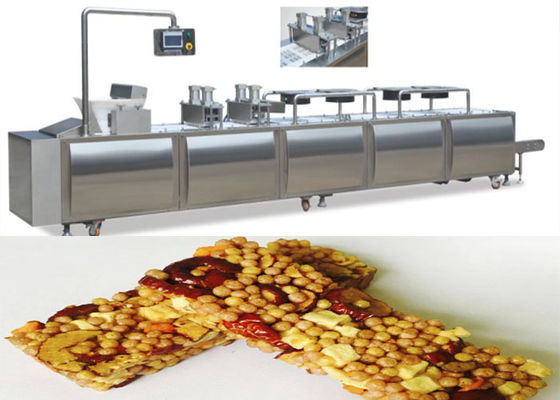 सीमेंस पीएलसी और टच स्क्रीन + वाइजे मोटर के साथ अनाज बार बनाने की मशीन