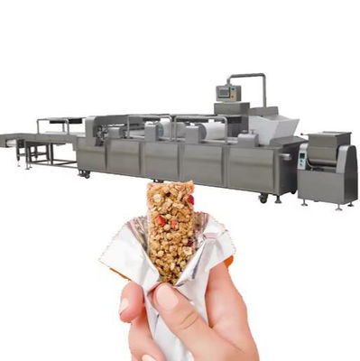 फूला हुआ चावल गेंद के लिए पूर्ण स्वचालित अनाज कैंडी बार बनाने की मशीन